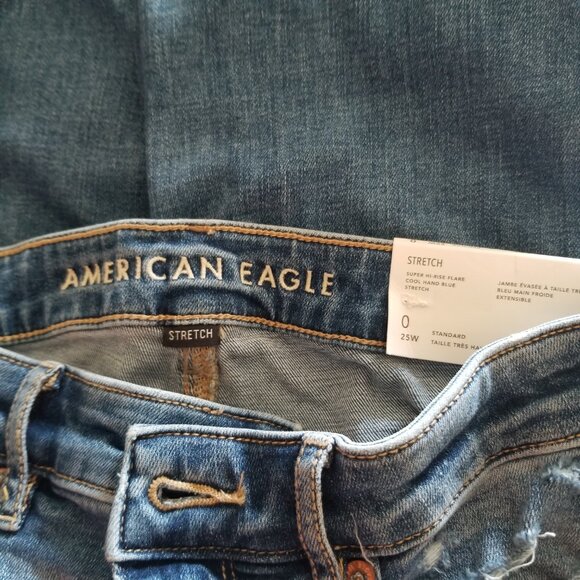 American Eagle Super Hi-Rise Flare Jeans - Picture 12 of 16